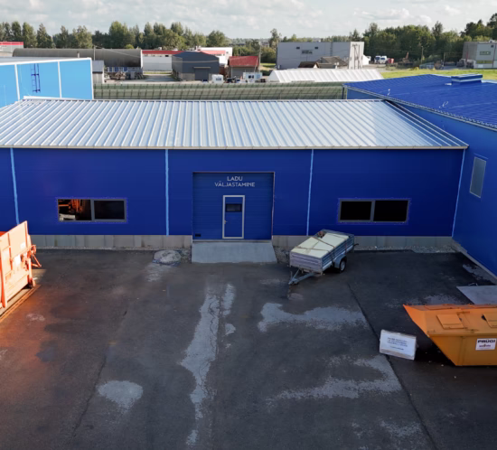 ecoprindi tootmishoone laupind drooni vaates