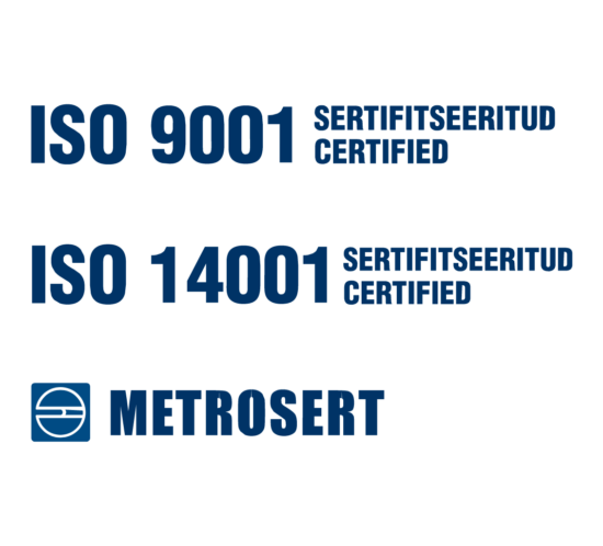 ecoprintile väljastati ISO sertifikaat.sertifikaadi väljastas metrosert