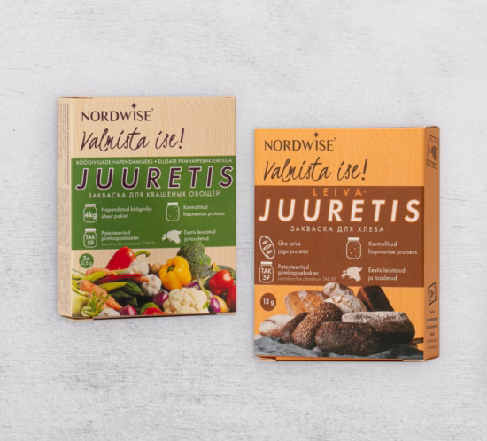 nordwise tootepakend hallil taustal