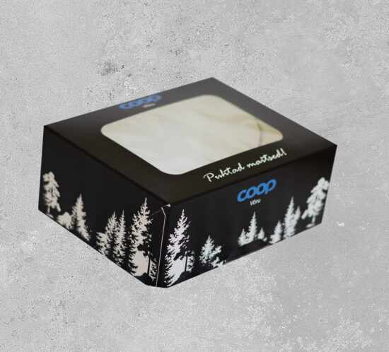 must pakend hallil taustal